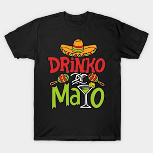 Cinco De Mayo Shirt Drinko De Mayo Fiesta Mexican Mens Women T-Shirt